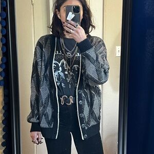 Vintage geometric cardigan